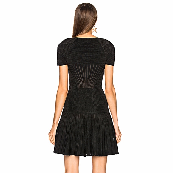 Alexander McQueen Metallic ArmourKnit Corset dress - Picture 3 of 8